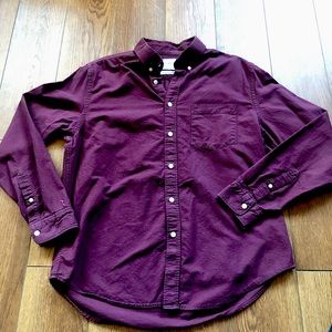 Men’s Maroon Button Shirt